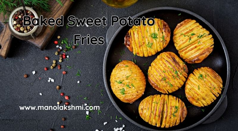 Baked Sweet Potato Fries-Snack recipes