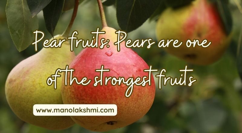 Pear fruits Pears are one of the strongest fruits