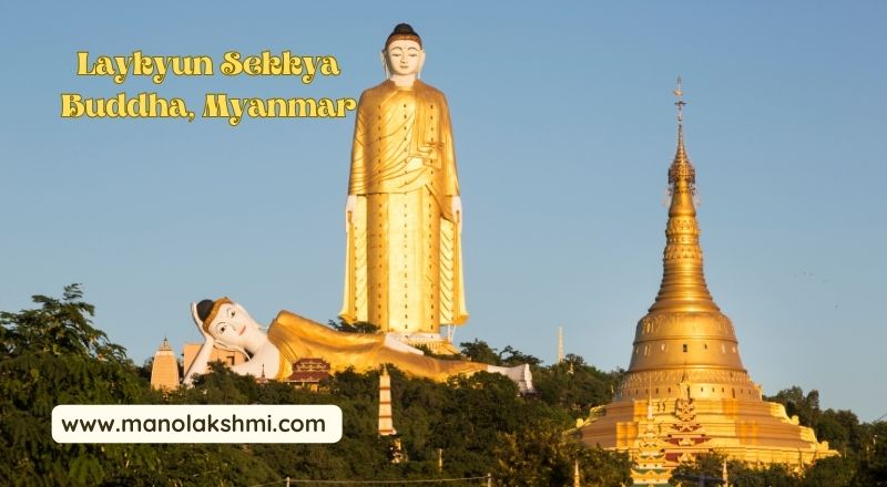Laykyun Sekkya Buddha, Myanmar-Statue