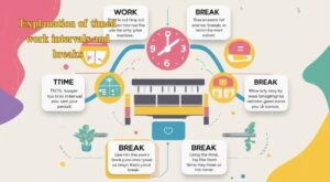 Explanation of timed work intervals and breaks