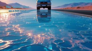 The "water" seen on a hot road