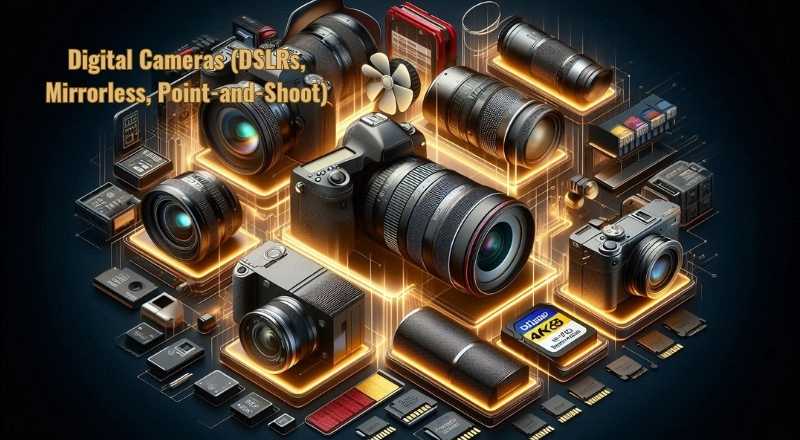 Digital Cameras (DSLRs, Mirrorless, Point-and-Shoot): memory cards 