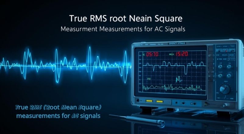 True RMS (Root Mean Square) measurements for AC signals: (METERS)