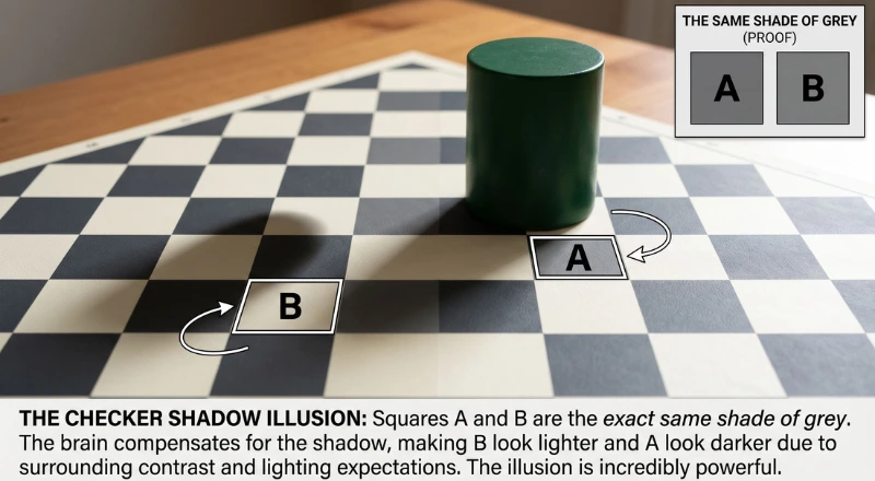 What is the Checker Shadow Illusion