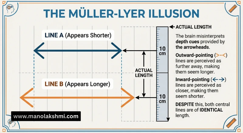 What is the Müller-Lyer Illusion