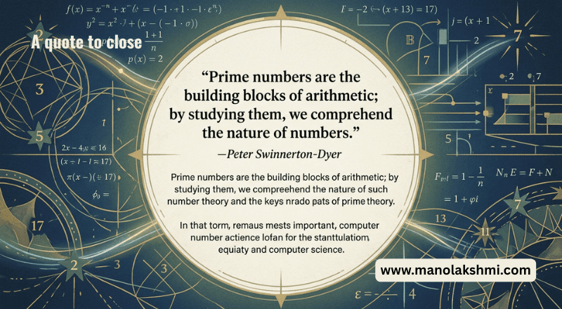 A quote to close – prime numbers