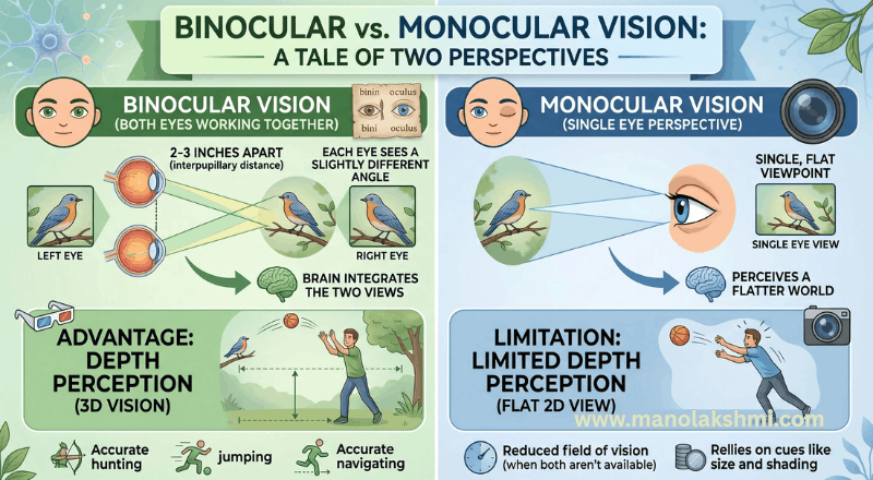 Binocular vs. Monocular Vision