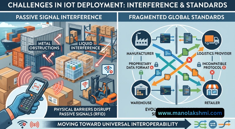 Challenges: Interference and Standards-signals