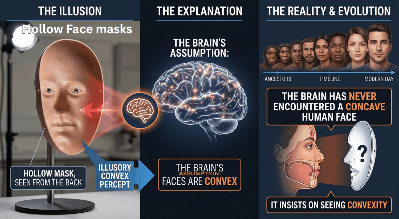 Why are we fooled by "Hollow Face" masks? 