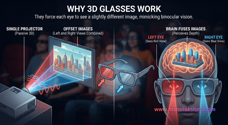 Why do 3D glasses work?