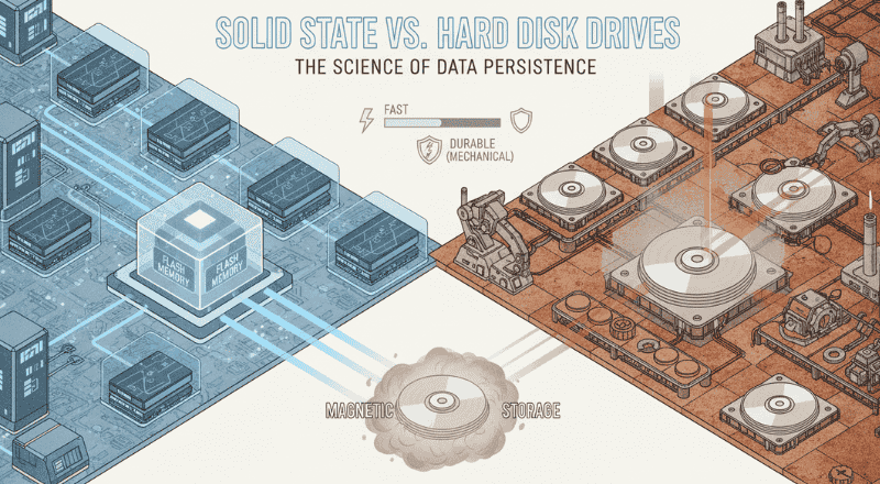 Solid State vs. Hard Disk Drives The Science of Data Persistence 