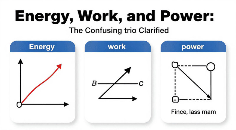 Energy, Work, and Power The Confusing Trio Clarified