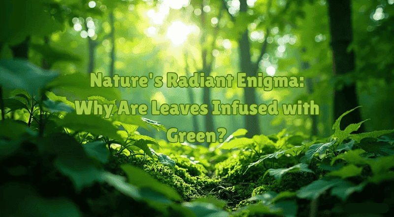 Nature's Radiant Enigma: Why Are Leaves Infused with Green?