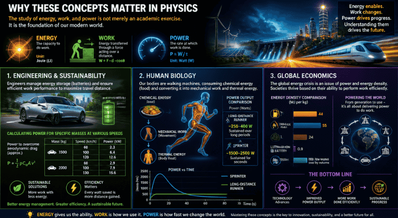 Why These Concepts Matter in Physics -energy work and power