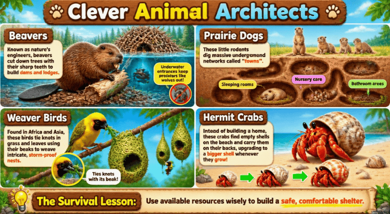 Clever Animal Architects